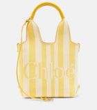 Chloé Stripy Small jacquard tote bag