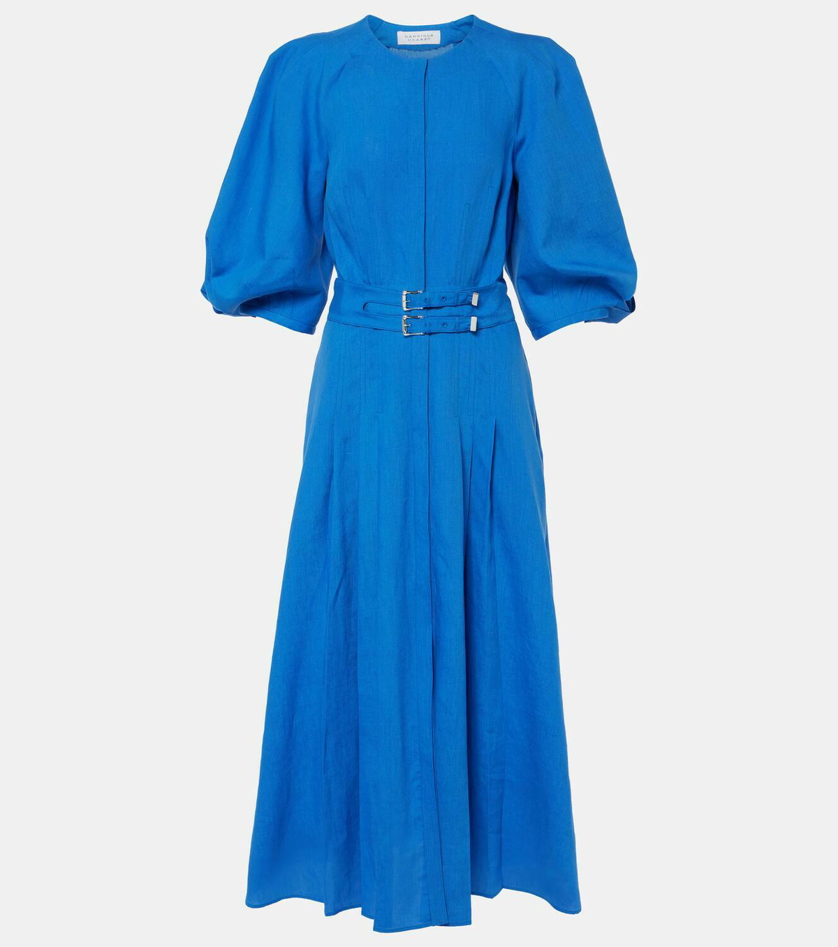 Gabriela Hearst Elea puff-sleeve linen maxi dress Gabriela Hearst Gabriela Hearst Elea puff-sleeve linen maxi dress Gabriela Hearst