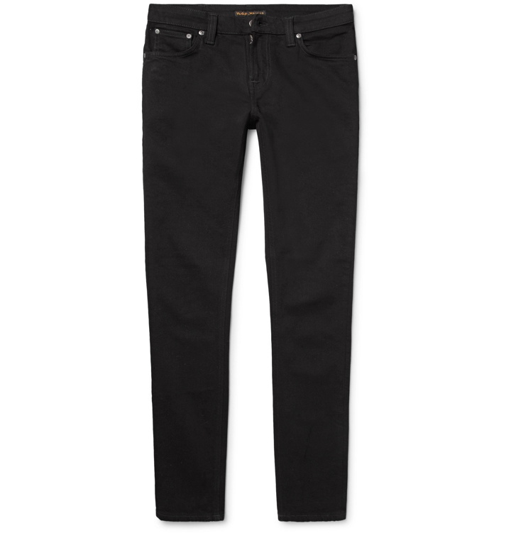 Photo: Nudie Jeans - Skinny Lin Organic Stretch-Denim Jeans - Black