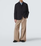 Jil Sander Pleated cotton wide-leg pants