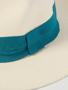 Frescobol Carioca - Rafael Grosgrain-Trimmed Straw Panama Hat - Neutrals