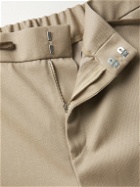 A.P.C. - Etienne Slim-Fit Wool and Cotton-Blend Twill Drawstring Trousers - Neutrals