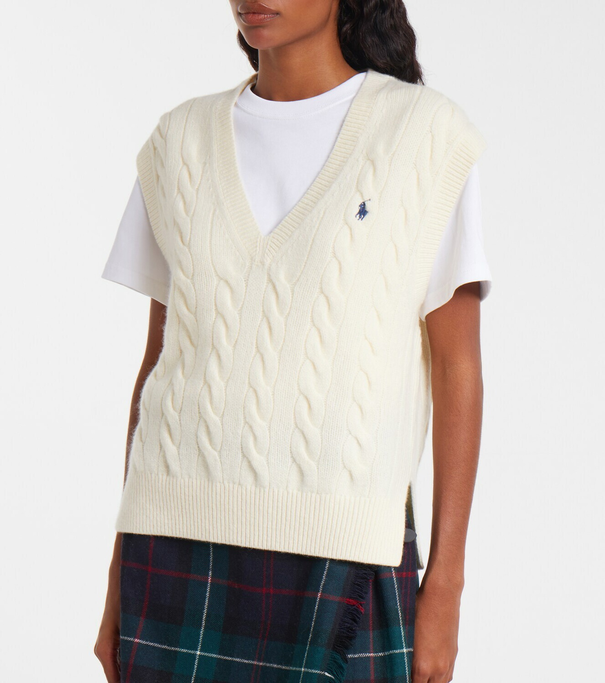 Polo Ralph Lauren Cable-knit wool and cashmere vest