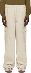 RAINS Beige Wide Cargo Rain Pants
