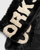 032c Anti Gauguin Faux Fur Scarf Black Scarves