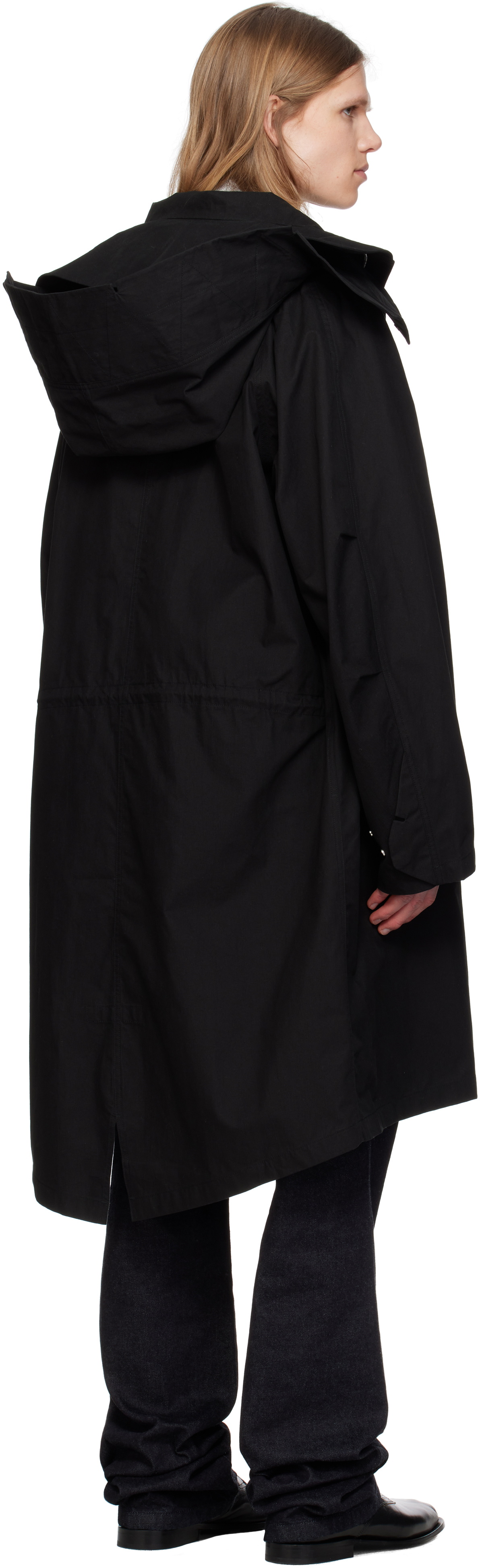 POST ARCHIVE FACTION (PAF) Black 8.0 Center Rain Coat