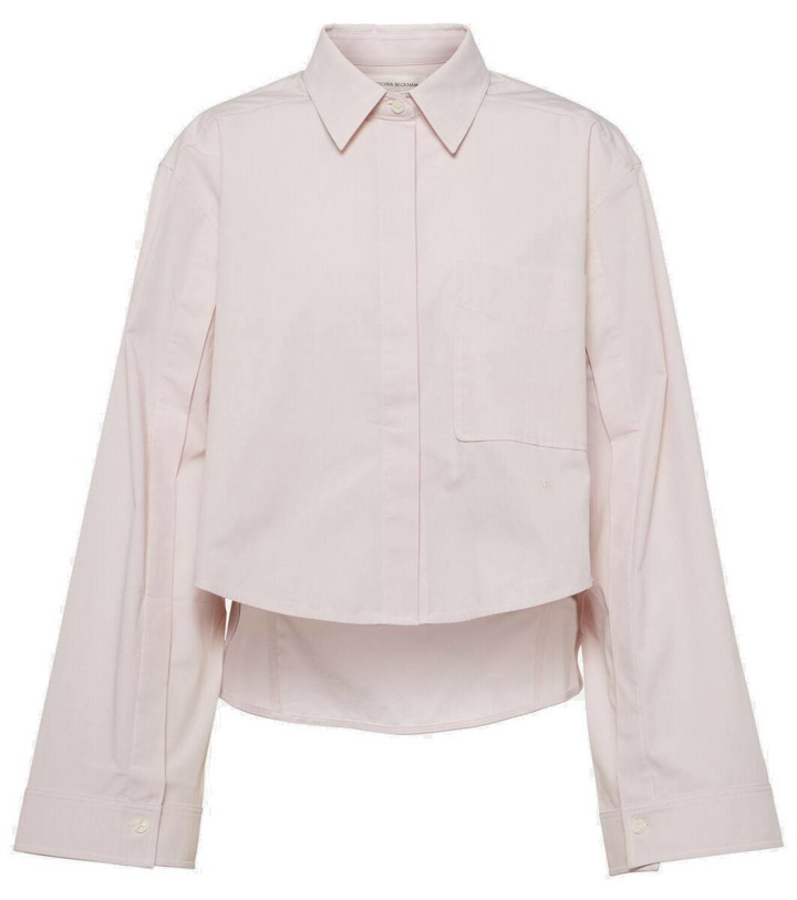 Photo: Victoria Beckham Cropped cotton-blend shirt