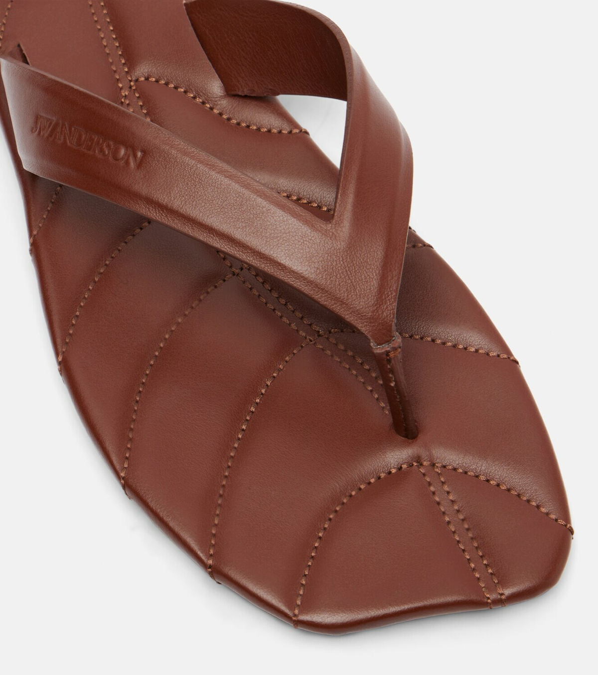 JW Anderson Leaf leather thong sandals