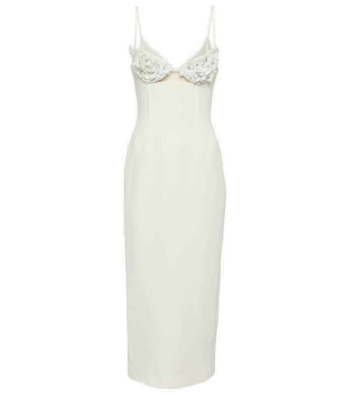 Photo: David Koma Embellished cady midi dress