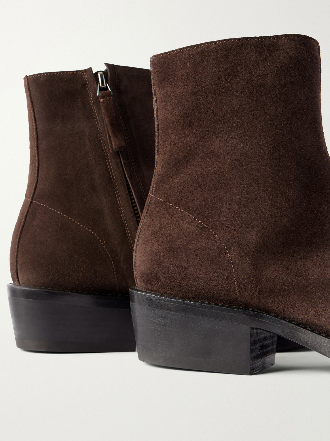 SECOND / LAYER - Charro Suede Chelsea Boots - Brown