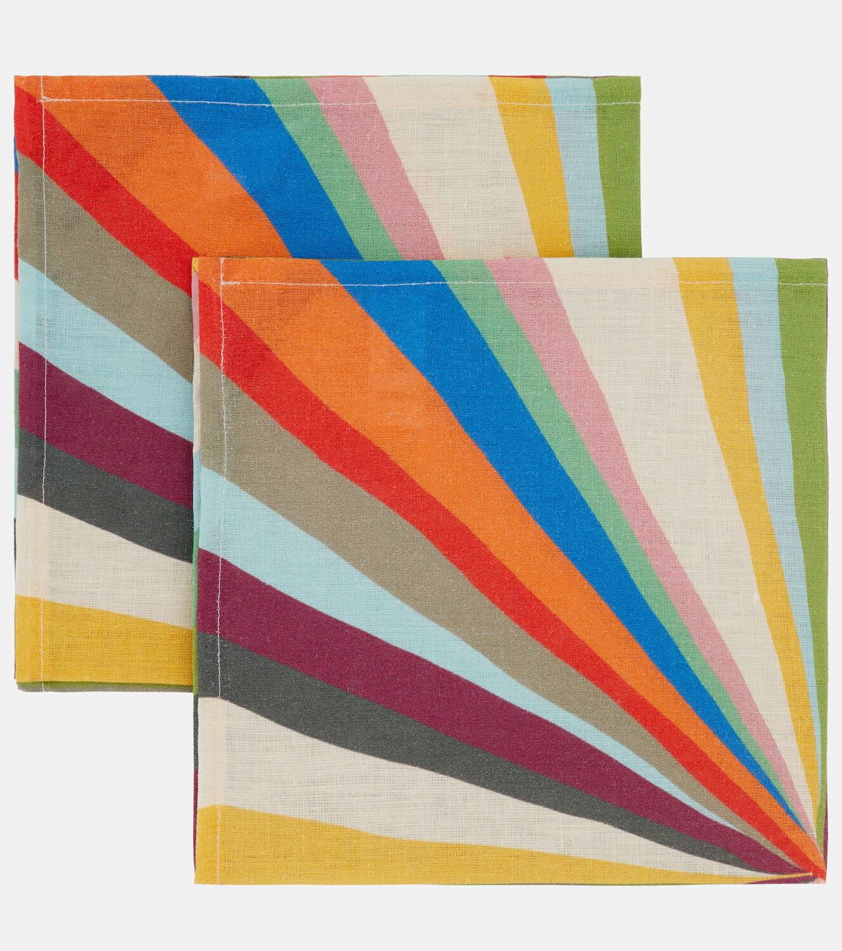La DoubleJ Rainbow Rays Large set of 2 napkins