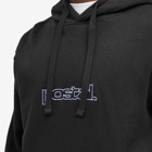 POSTAL Men's Outline Logo Hoodie in Black