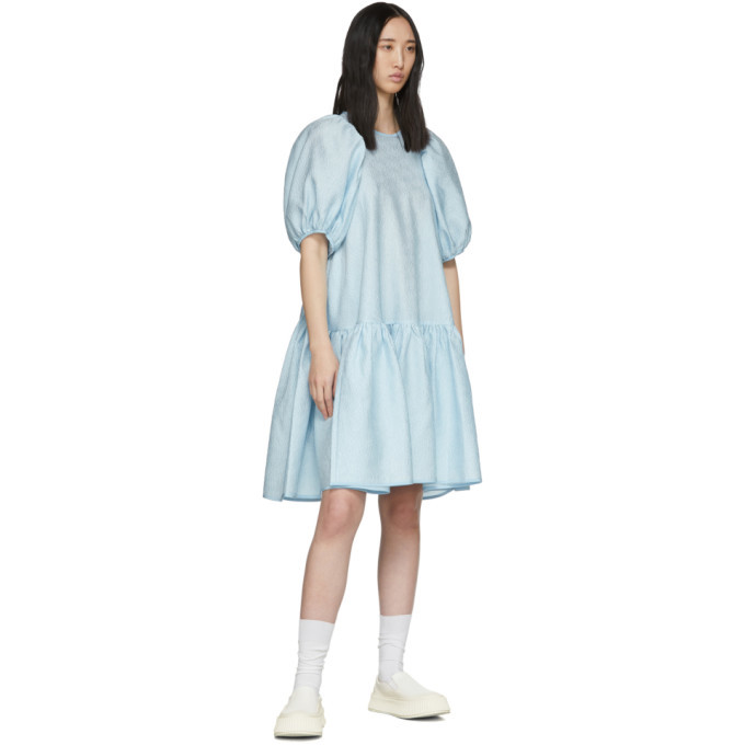 Cecilie Bahnsen Blue Silk Alexa Dress Cecilie Bahnsen