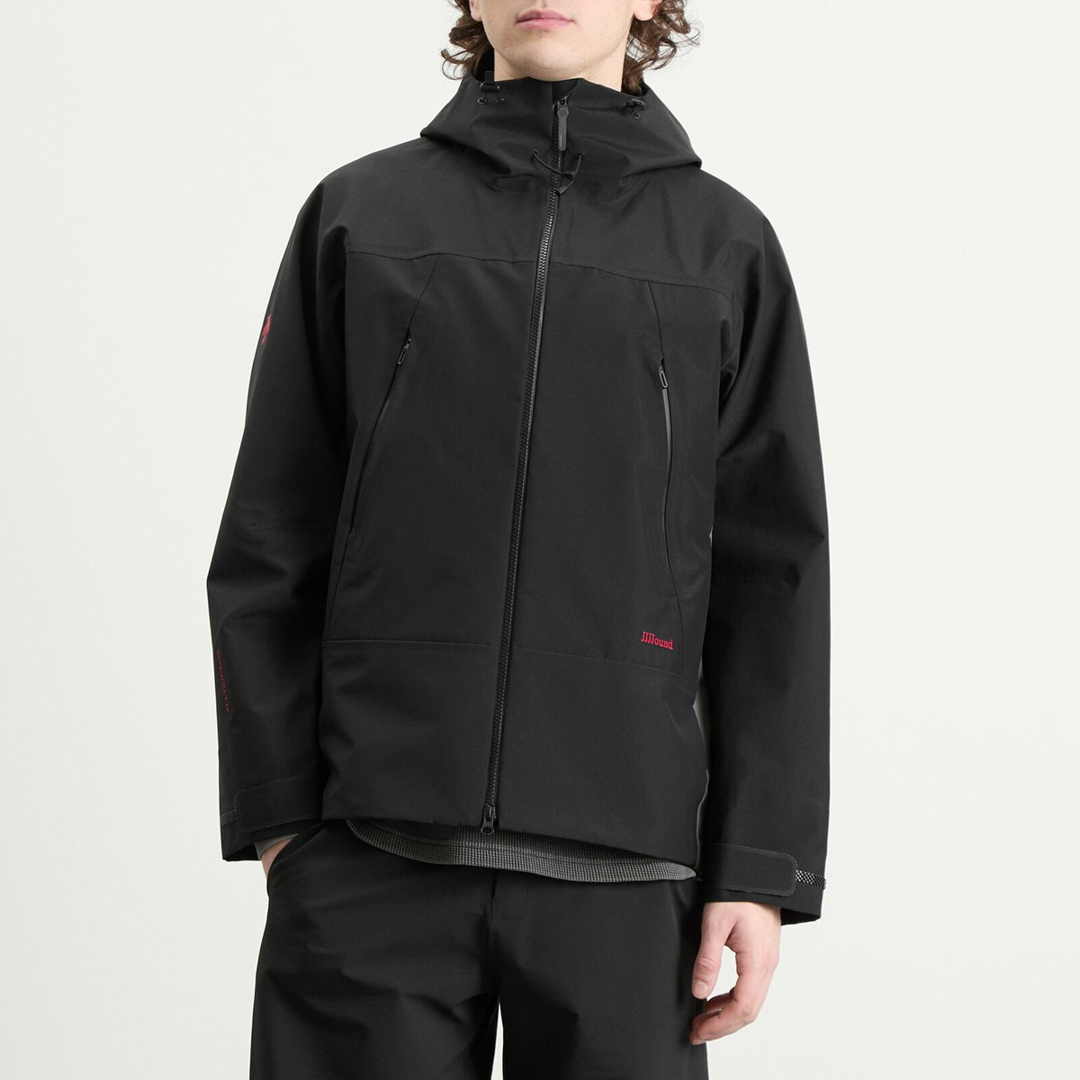 Descente Men's Allterrain x JJJJound Hardshell Jacket in Black/Charcoal