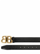 BALENCIAGA - 30mm Monaco Leather Belt