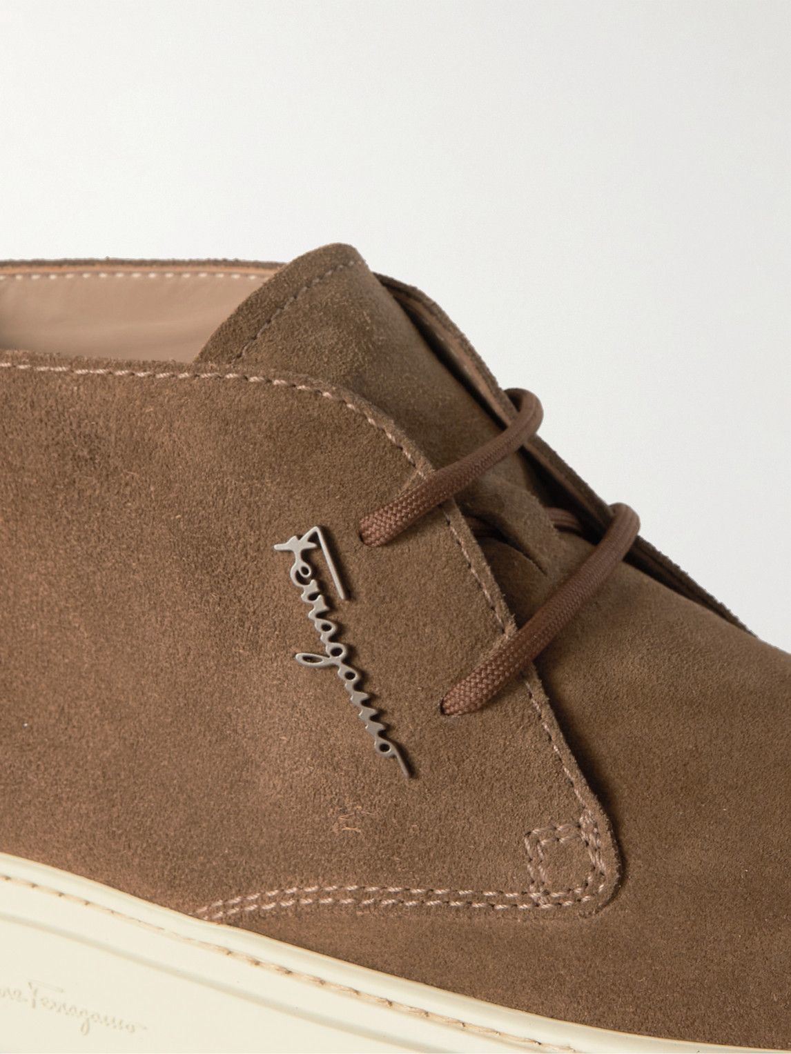 Salvatore Ferragamo Chukka Boot in Brown Suede Salvatore Ferragamo | Shoes | Salvatore Ferragamo Bernard  main image 4