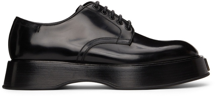 Photo: Dolce & Gabbana Black Leather Derby Shoes