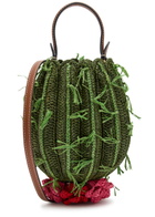Anya Hindmarch Cactus Raffia and Leather Cross-body bag - Khaki - One Size