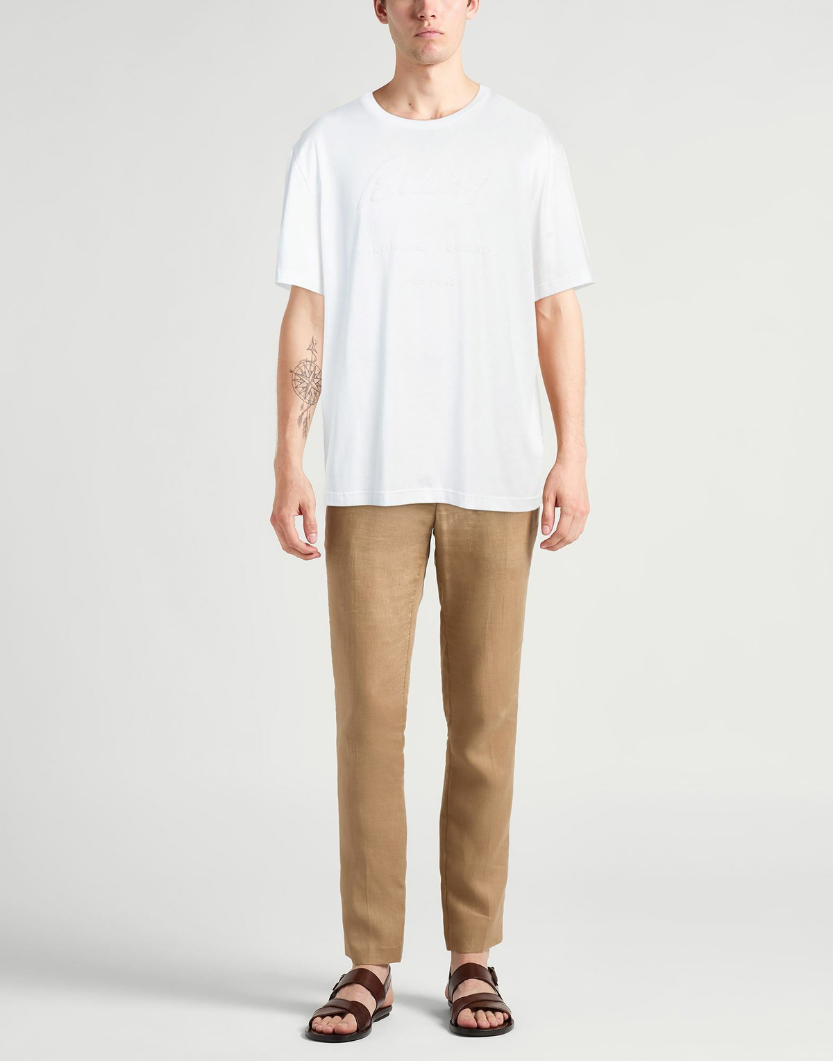 Brioni Mens T-shirt in White
