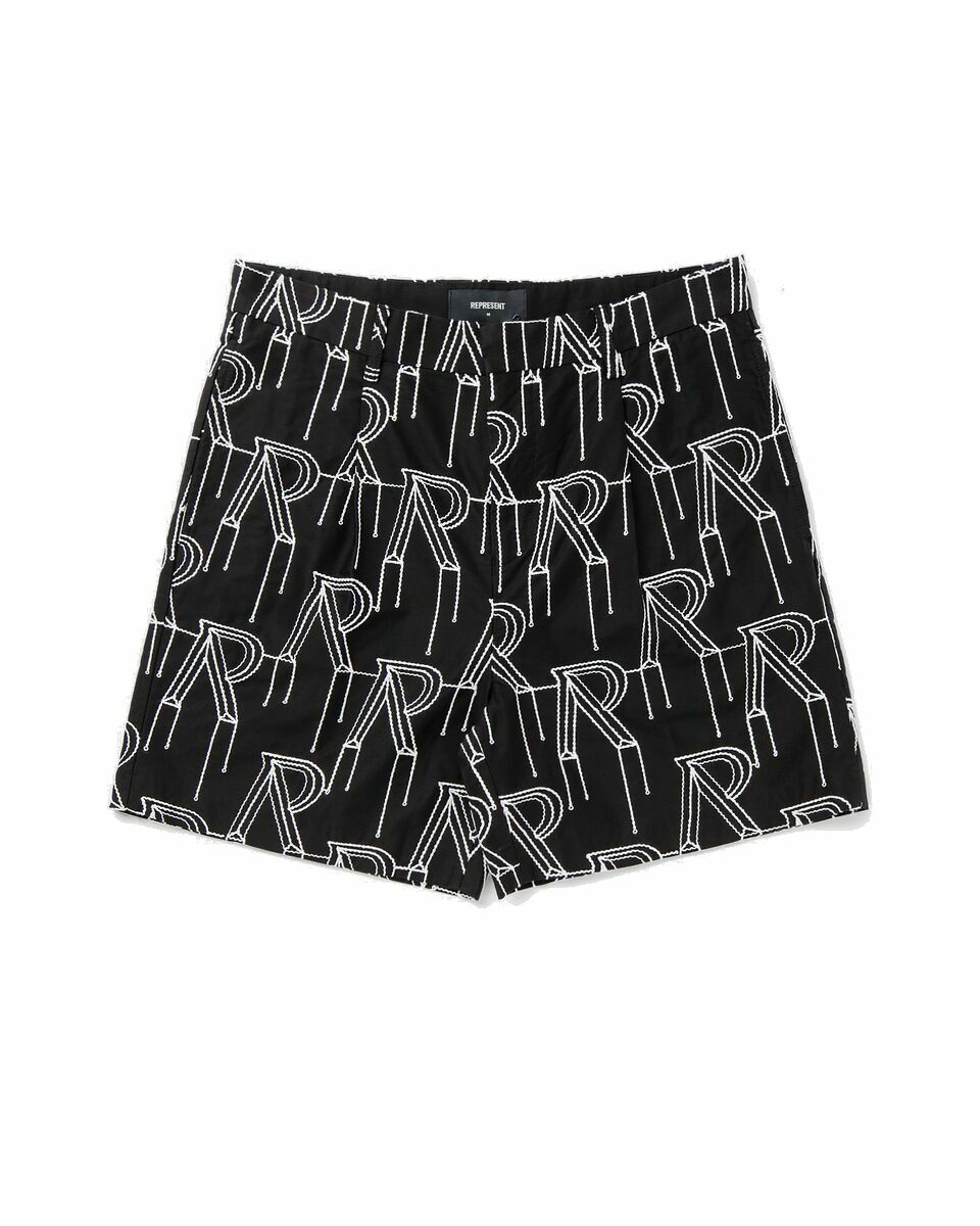Photo: Represent Embrodiered Initial Tailored Short Black - Mens - Casual Shorts
