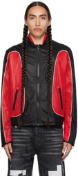 Diesel Black & Red Paneled Jacket