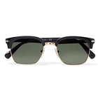 Persol - D-Frame Gold-Tone and Acetate Sunglasses - Men - Black