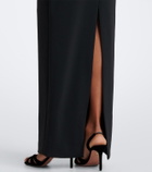 Retrofête Daufine scarf-detail open-back gown