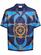 BALLY Marine Silk Bowling Shirt
