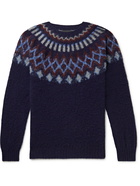 Howlin' - Future Fantasy Fair Isle Brushed-Wool Sweater - Blue