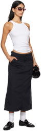 Levi's Black Surplus Midi Skirt