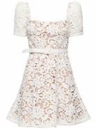 SELF-PORTRAIT Floral Lace Mini Dress