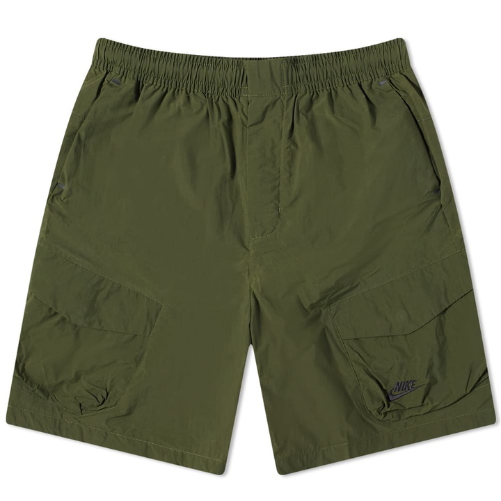 Photo: Nike Men's Woven Utility Shorts in Rough Green/Black