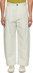 Studio Nicholson Off-White Yale Trousers