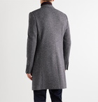 Dolce & Gabbana - Herringbone Virgin Wool-Blend Coat - Gray