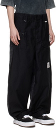 Maison MIHARA YASUHIRO Black Sweat Pants Combined Cargo Pants