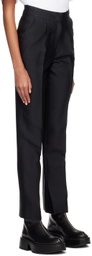 LVIR Black Creased Trousers