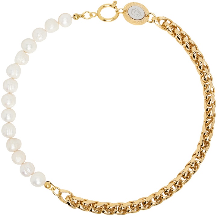 Photo: IN GOLD WE TRUST PARIS Gold & White Freshwater Pearl Necklace
