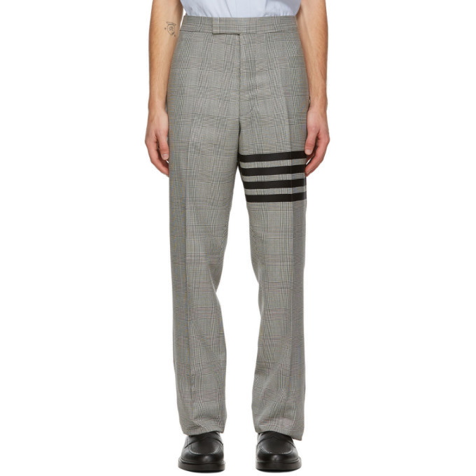 Photo: Thom Browne Black and White Houndstooth 4-Bar Trousers