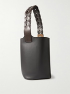 LOEWE - Large Pebble Embellished Braided Leather Bucket Bag