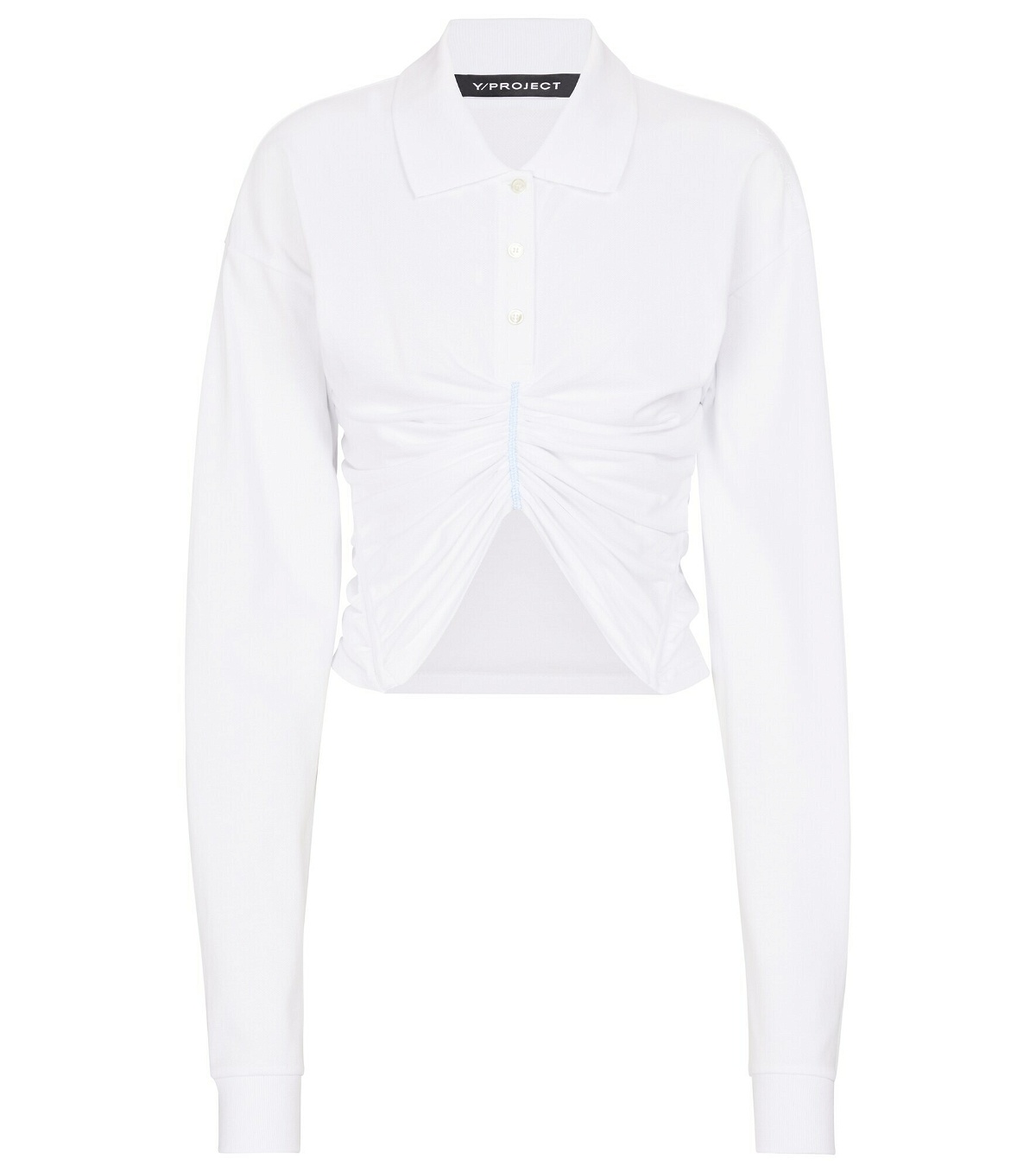 Y/Project - Ruched cotton poplin shirt Y/Project