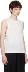 AMI Paris Off-White 'Ami de Coeur' Classic Fit Tank Top