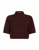 Manila Grace Womens Turtleneck Burgundy