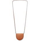 Loewe - Logo-Debossed Leather Pouch - Brown