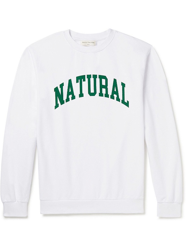 Photo: Museum Of Peace & Quiet - Natural Printed Cotton-Jersey Sweatshirt - White