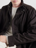 Stòffa - Traveler Brushed Cashmere-Twill Jacket - Brown