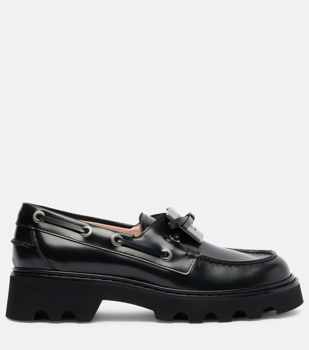 Roger Vivier Viv' Rangers Truck leather loafers