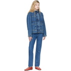 rag & bone Blue Harlow Full Straight Jeans