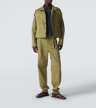 Kiko Kostadinov Egreta stiped cotton-blend jacket