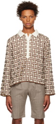 Connor McKnight Brown & Tan Beach Chair Goalie Shirt