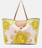 Versace Large printed canvas tote bag